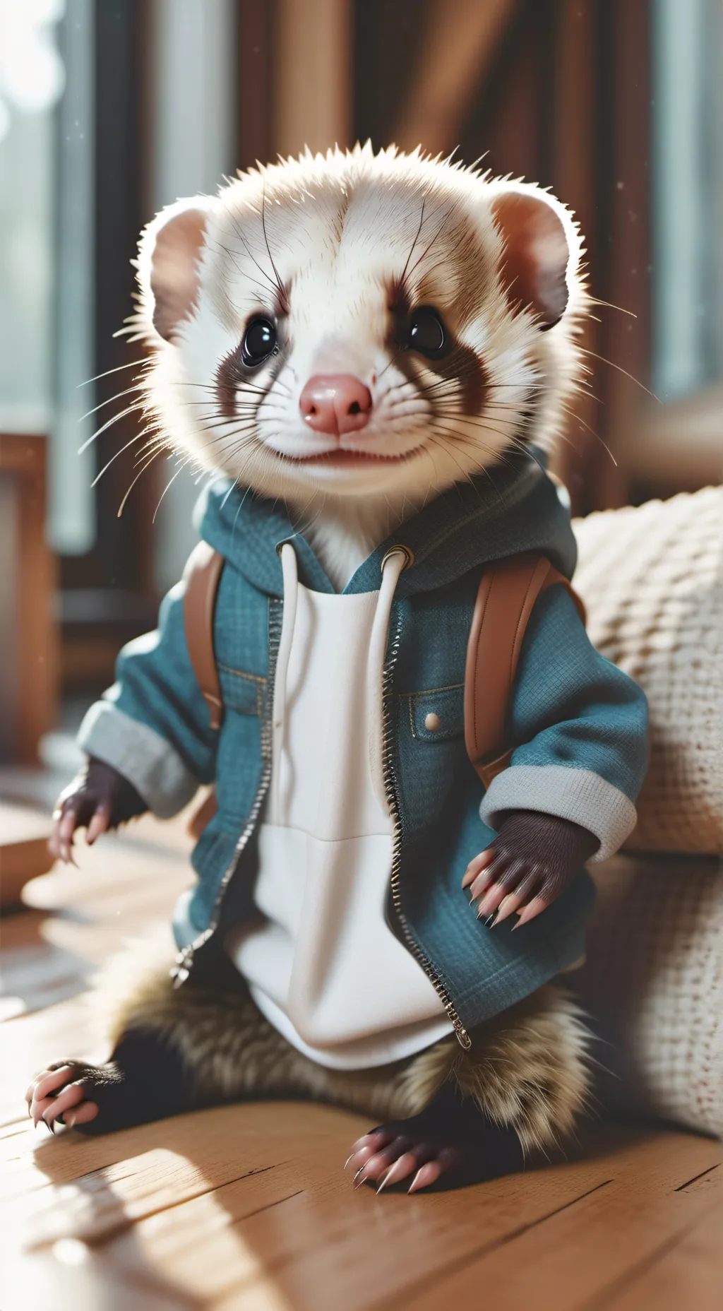 ai character: pet shop background