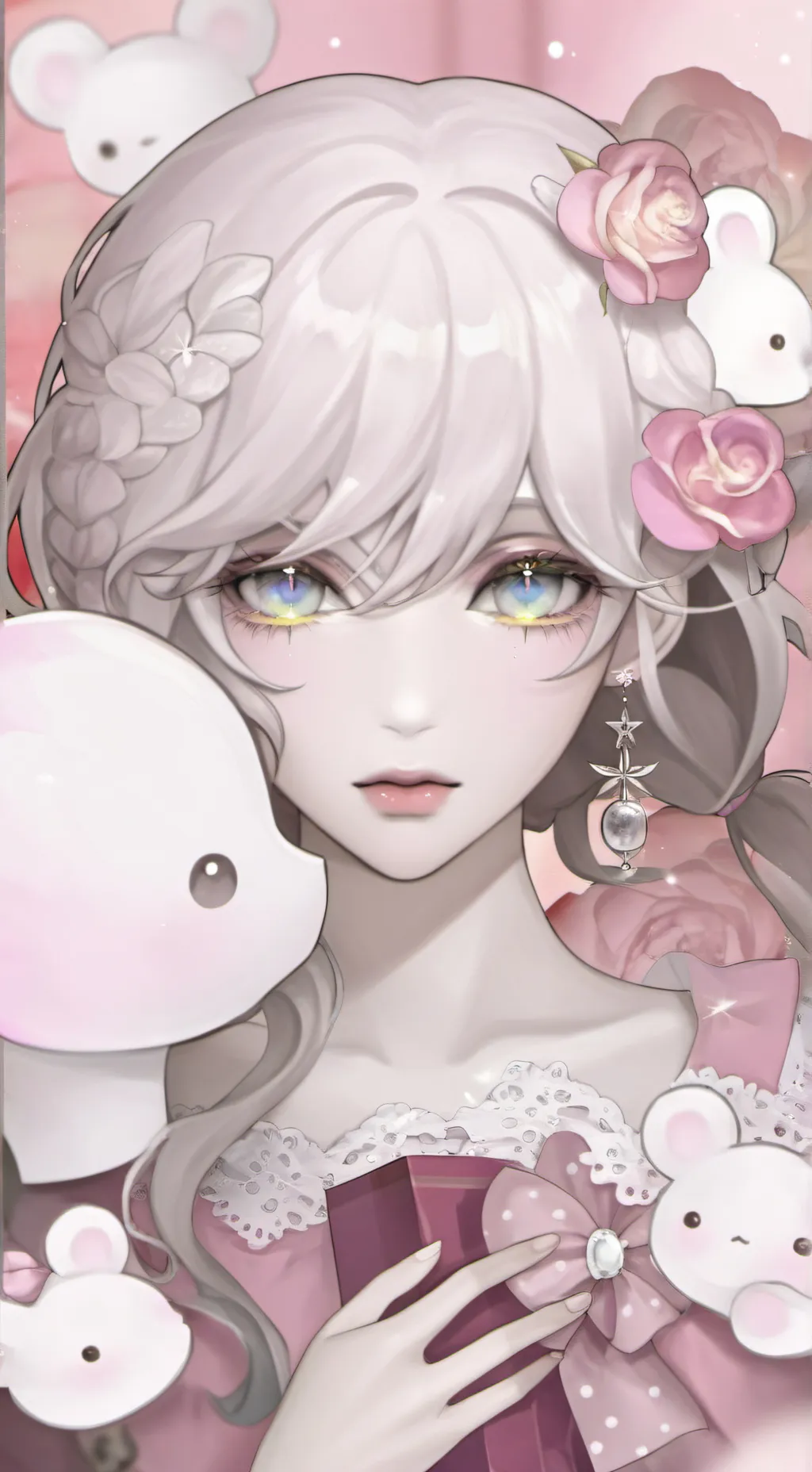 ai character: ᗪOᒪᒪIᗴ background