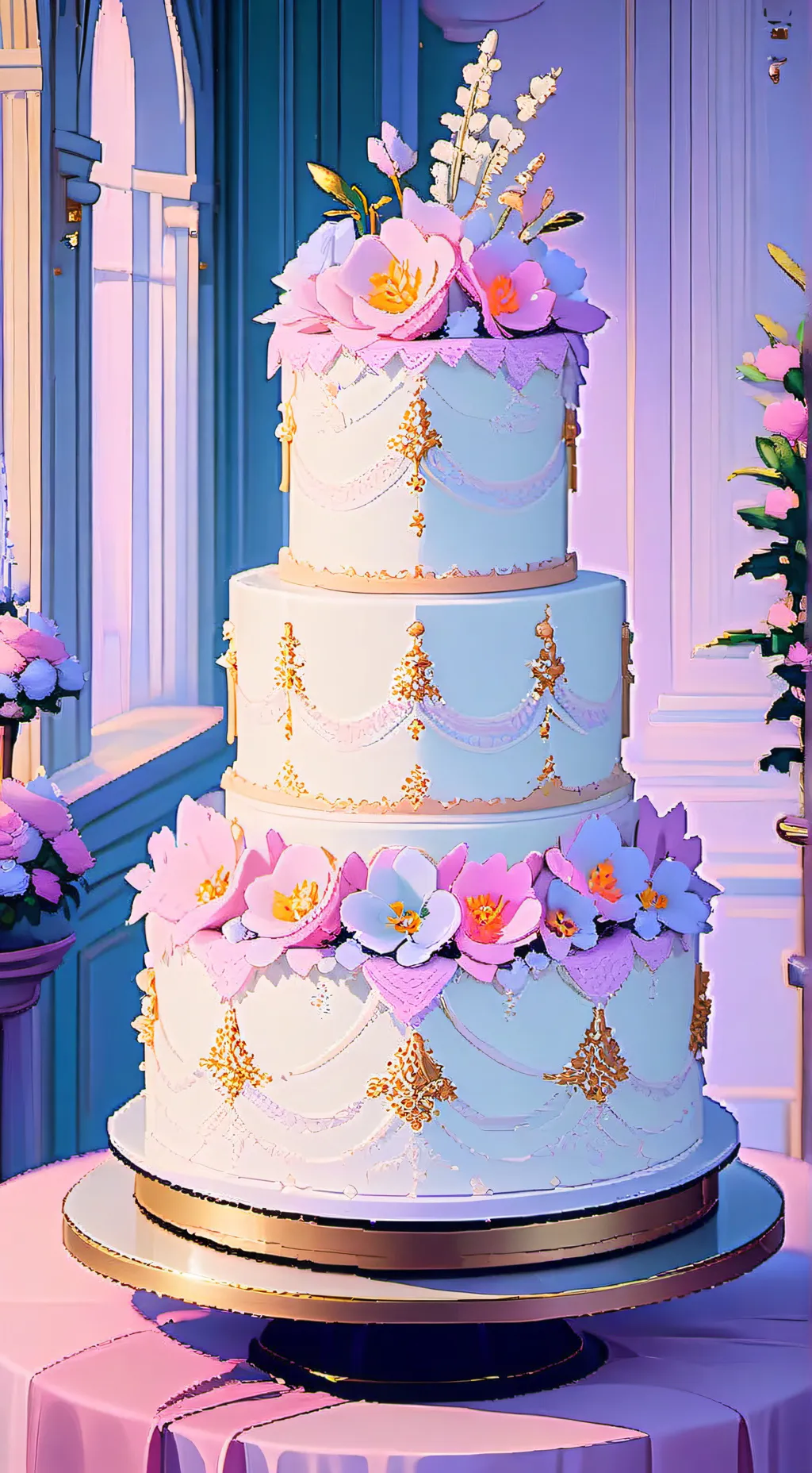 ai character: CH baking!  background