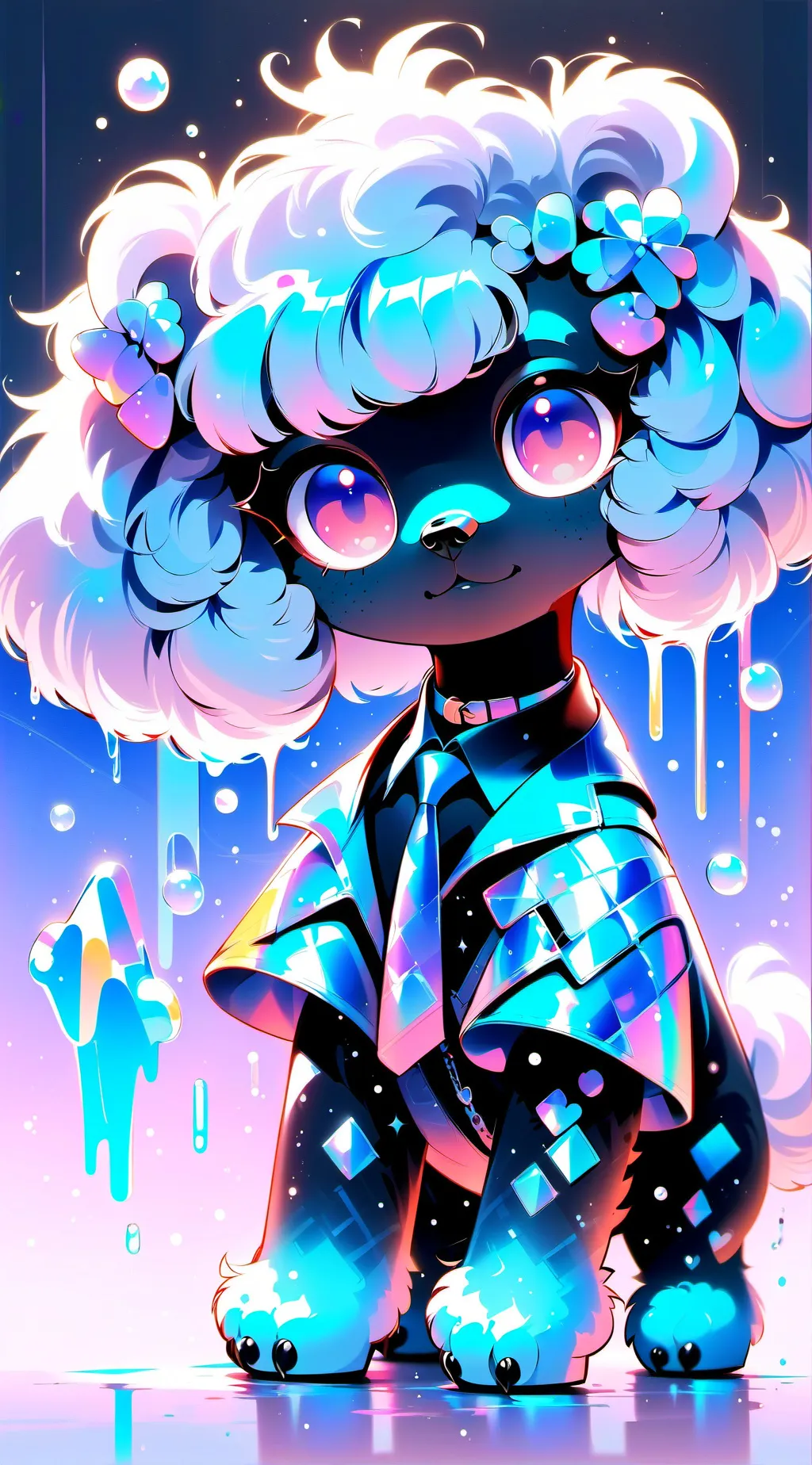 ai character: Fluffy family  background