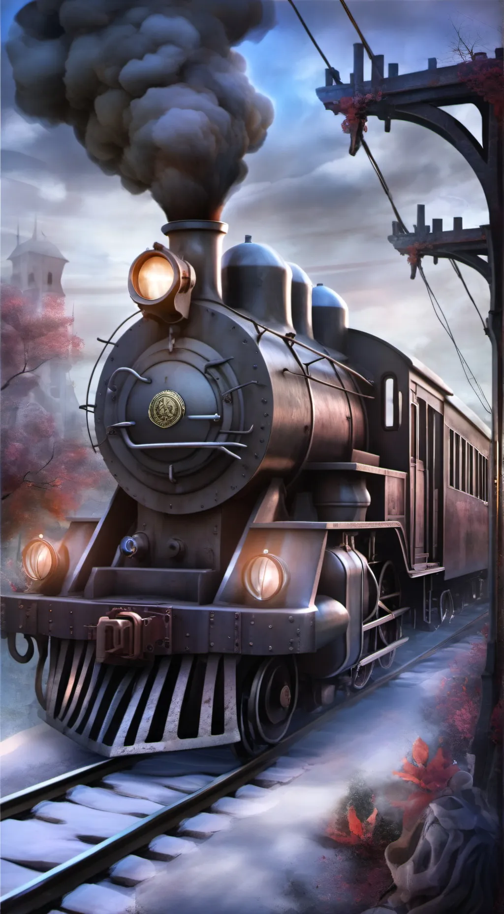 ai character: train to ohio background