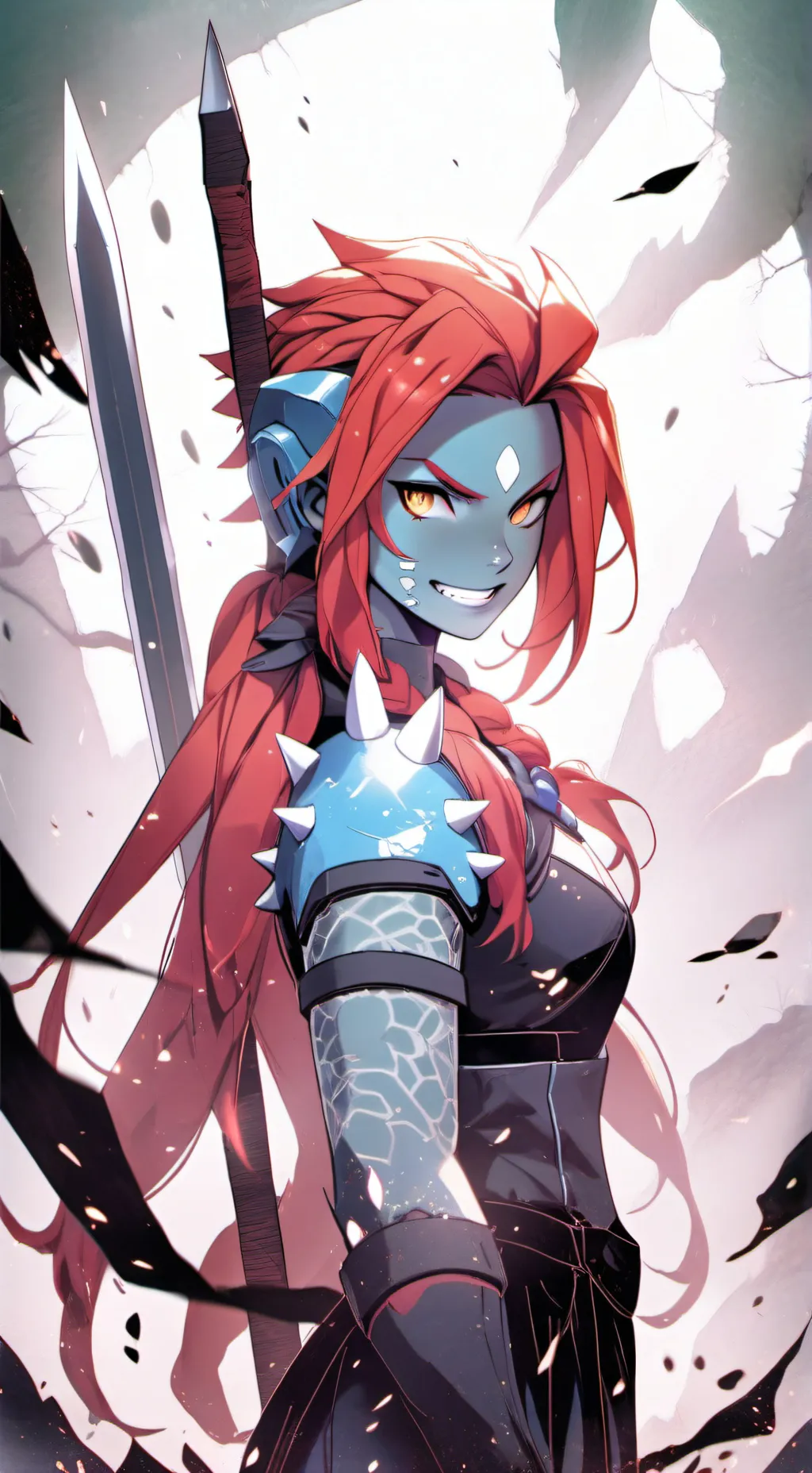 ai character: undyne background