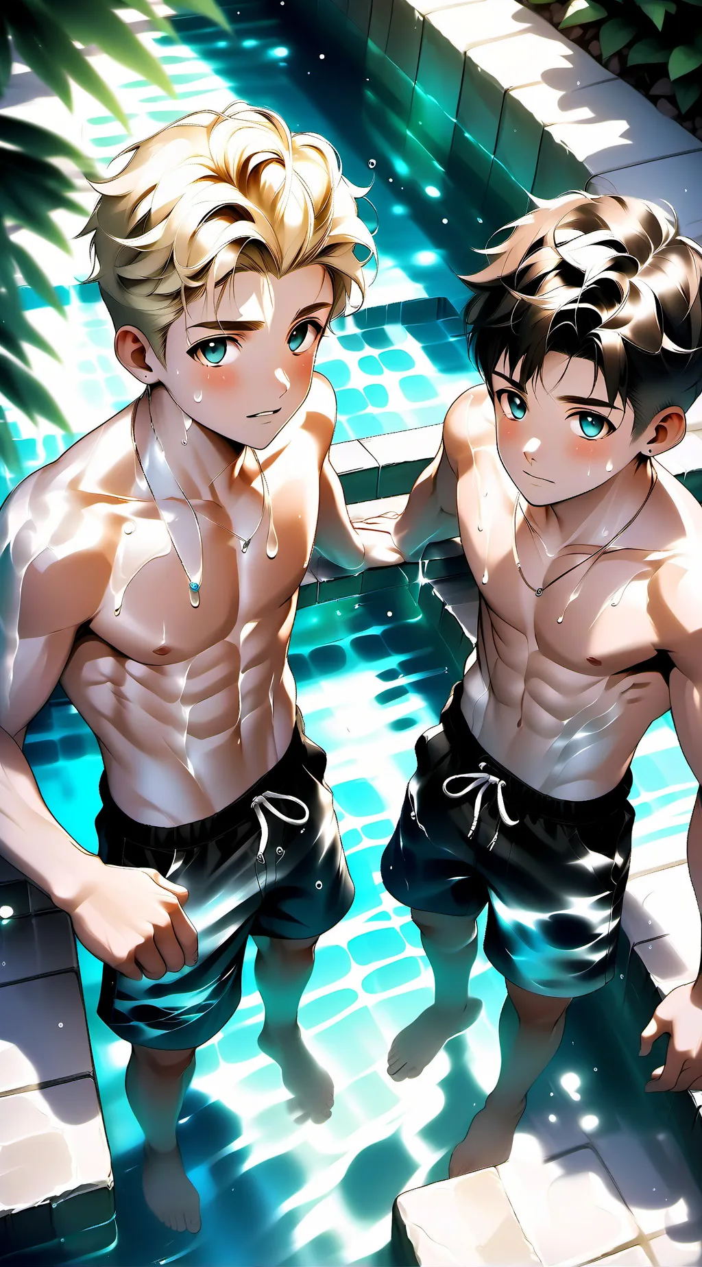 ai character: Pool Party!! background