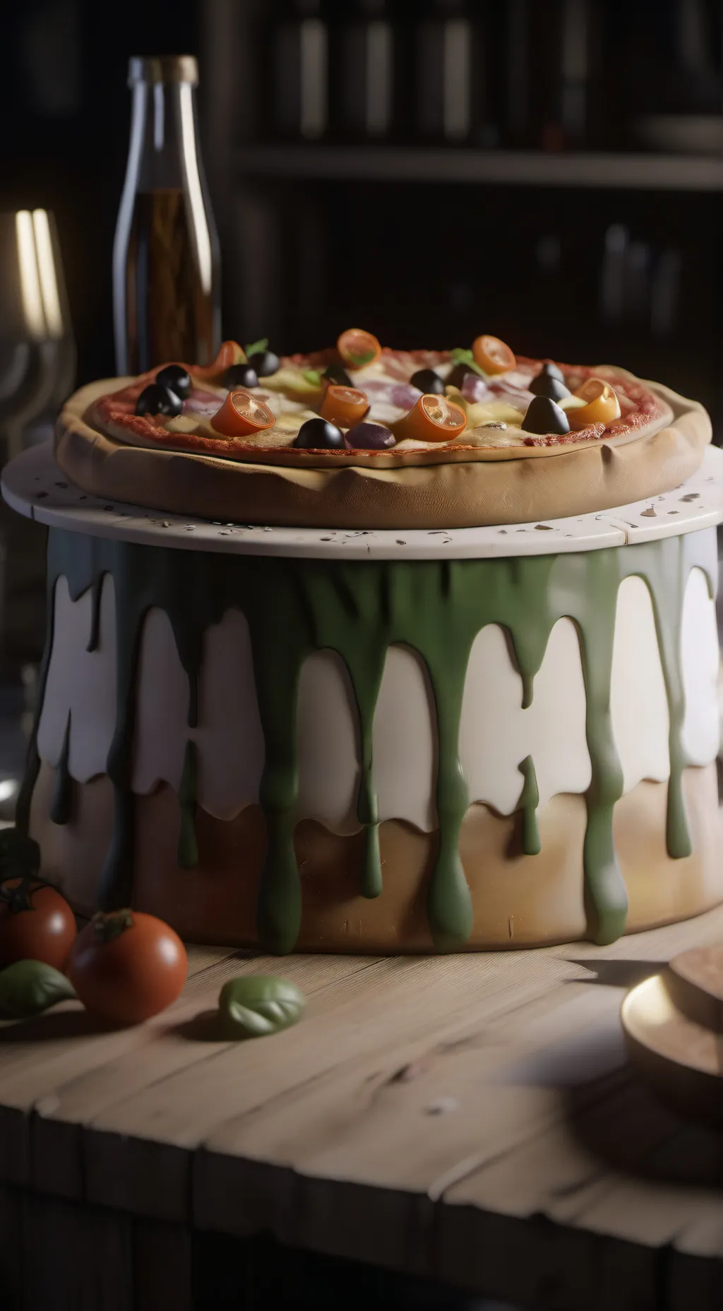 ai character: Pizzapie background