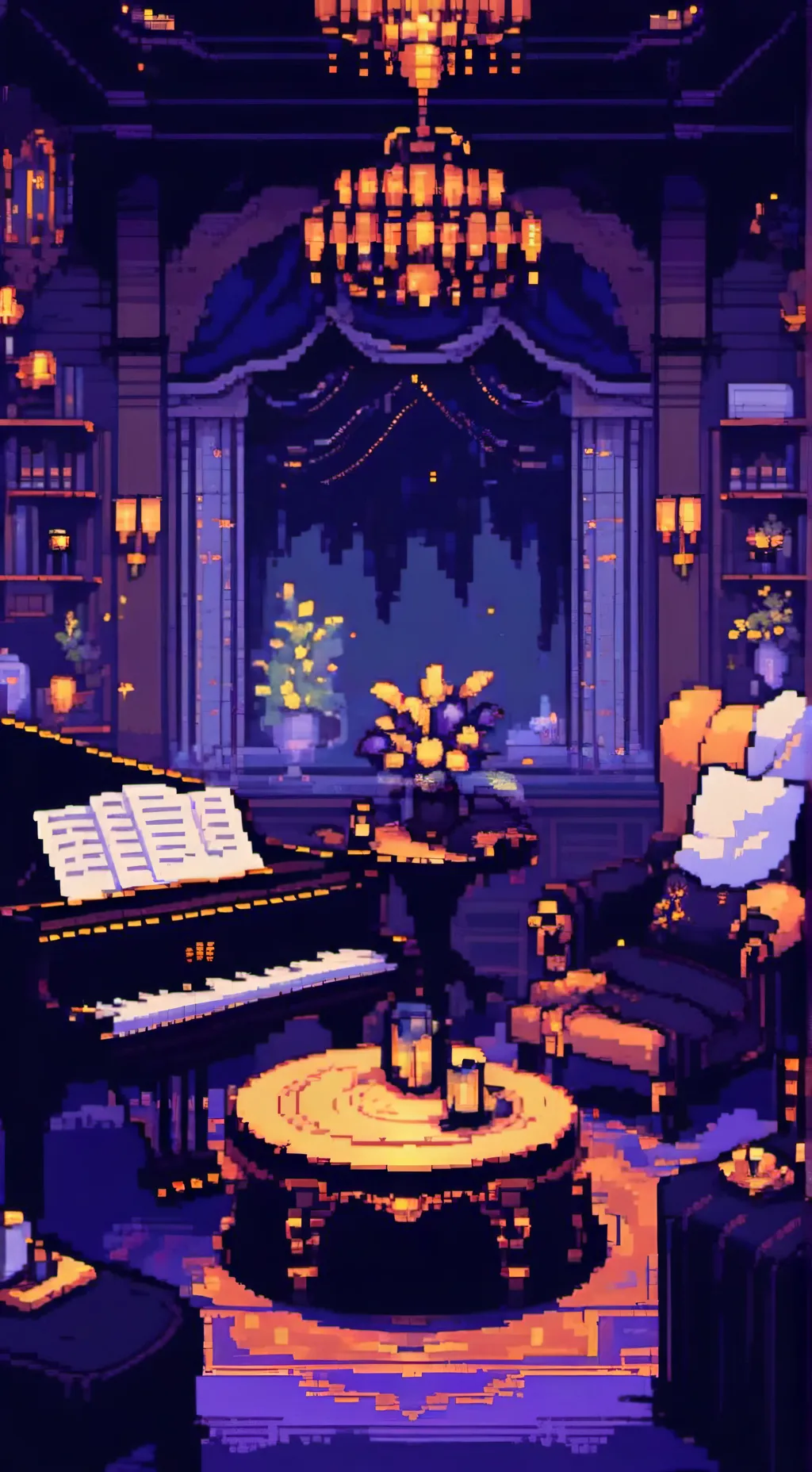 ai character: FPE orchestra. background