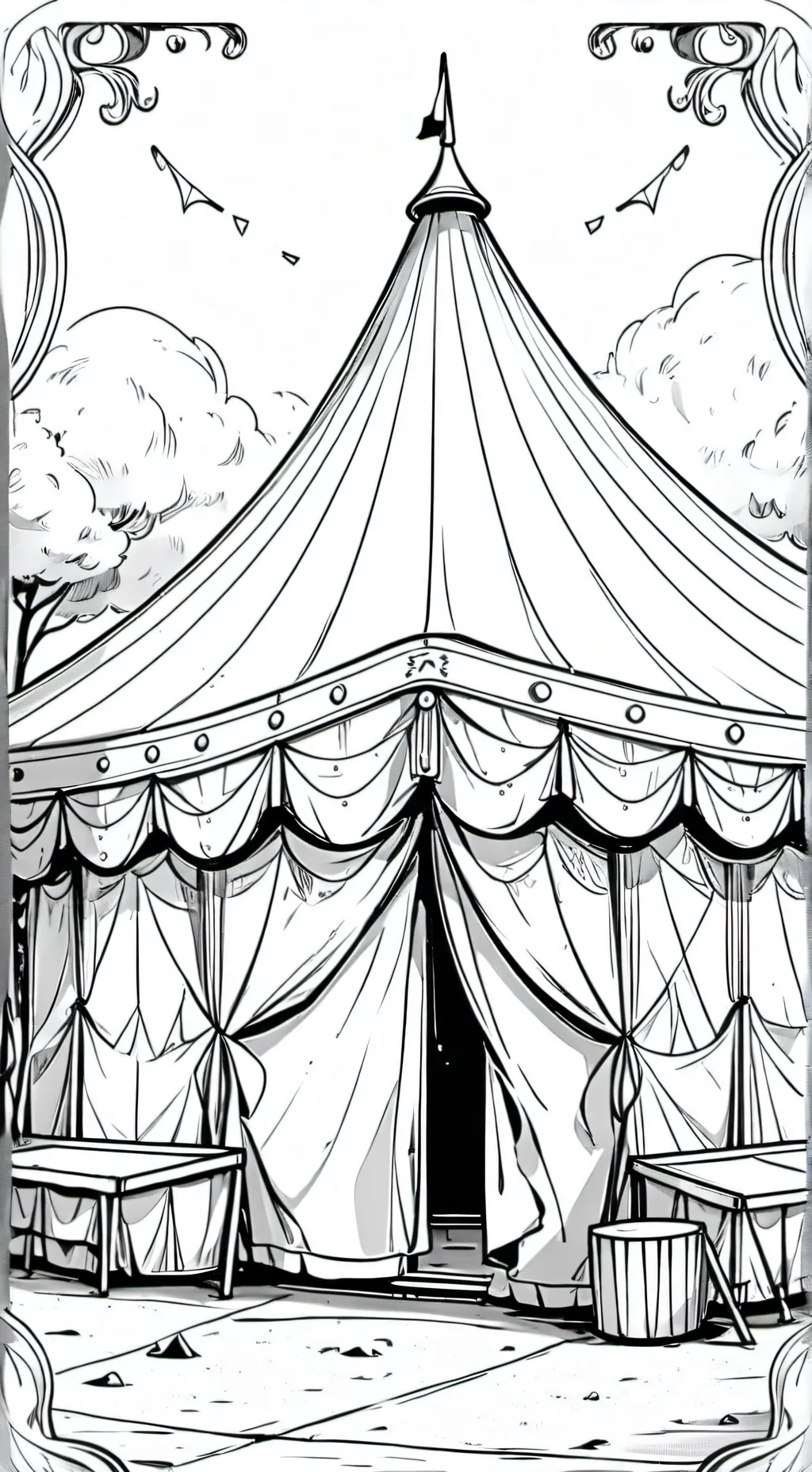 ai character: Circus background