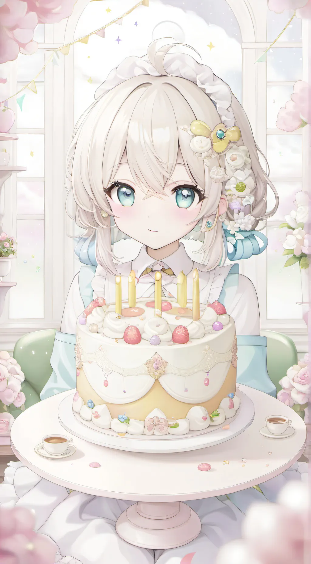 ai character: moonberrycake!  background