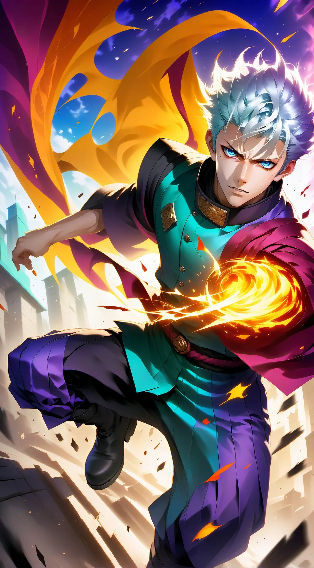 ai character: Gojo Satoru background