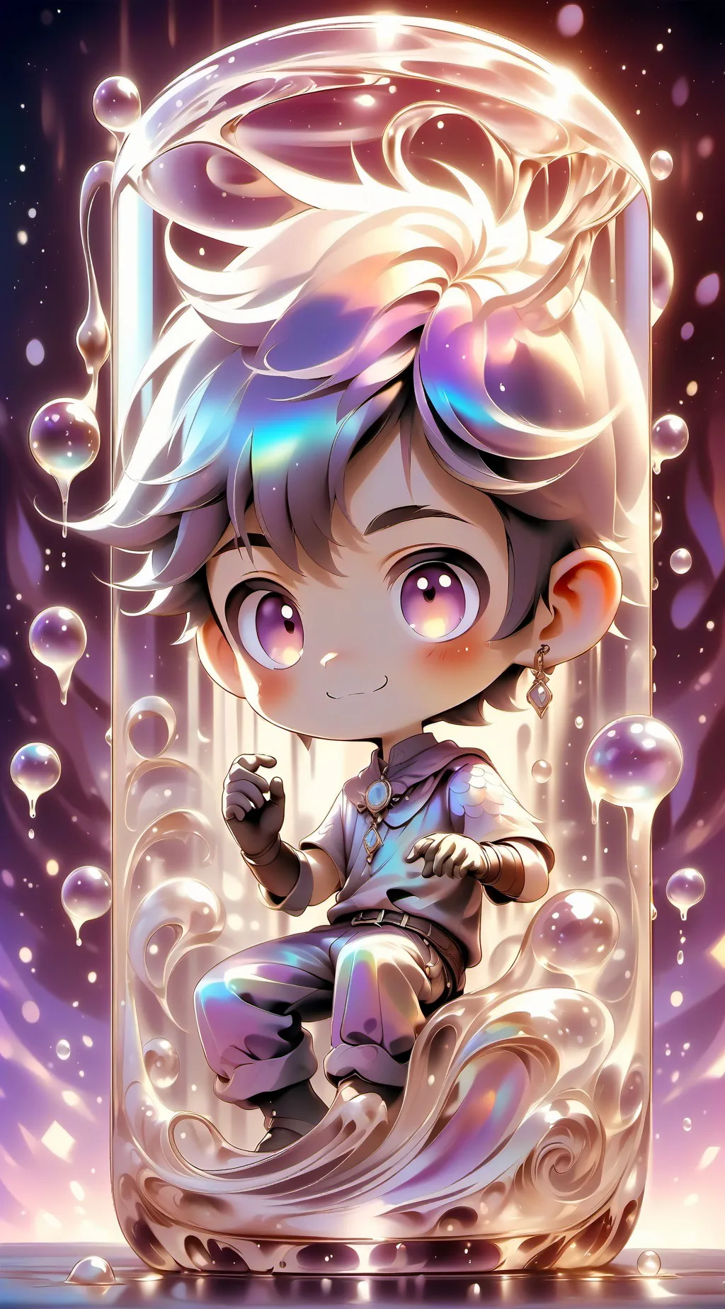 ai character: boy background