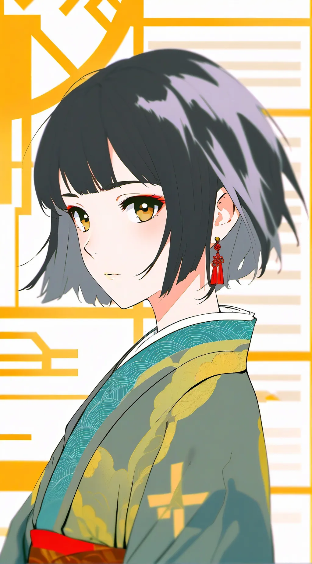 ai character: On Sunrise of here background