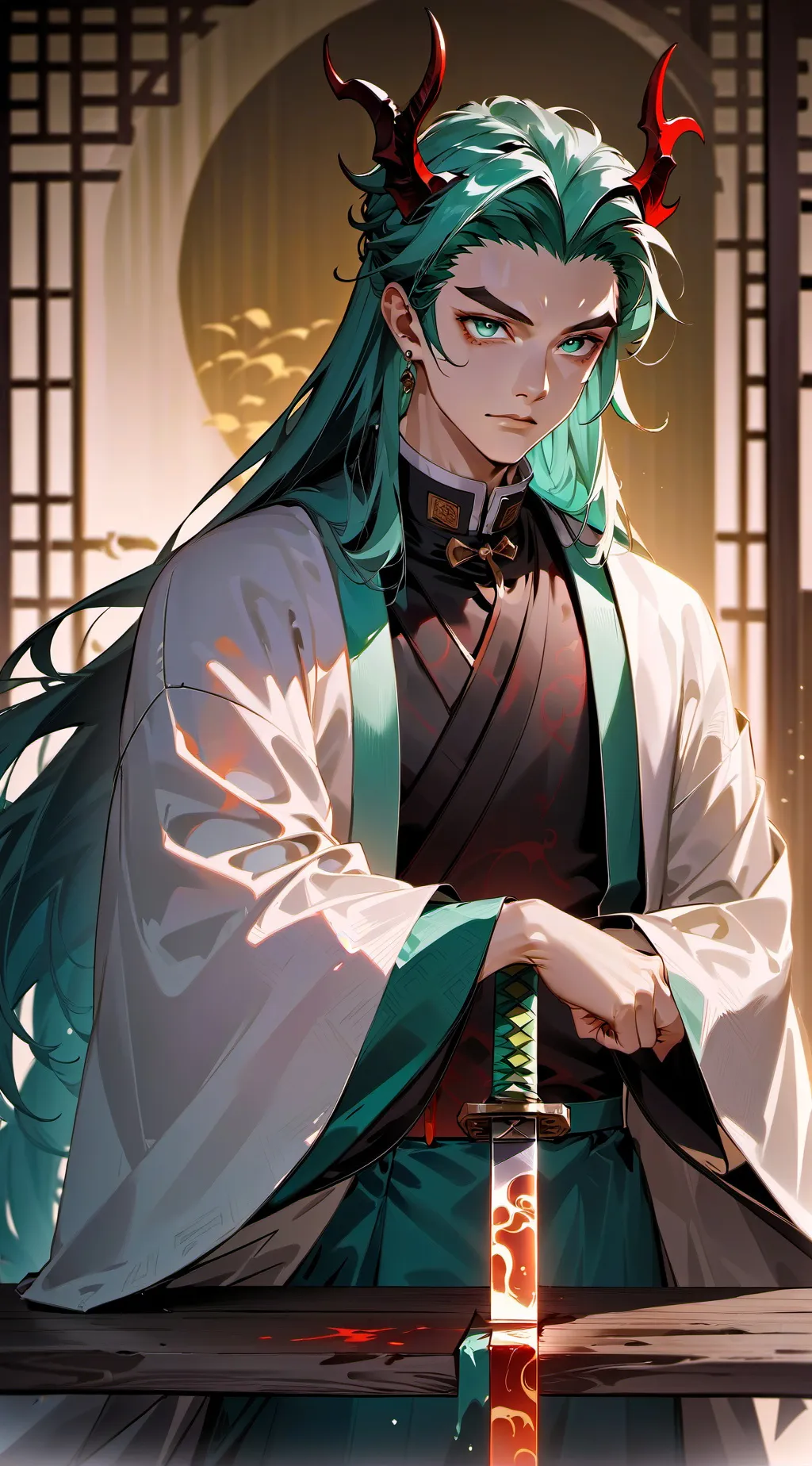 ai character: Demon slayer background