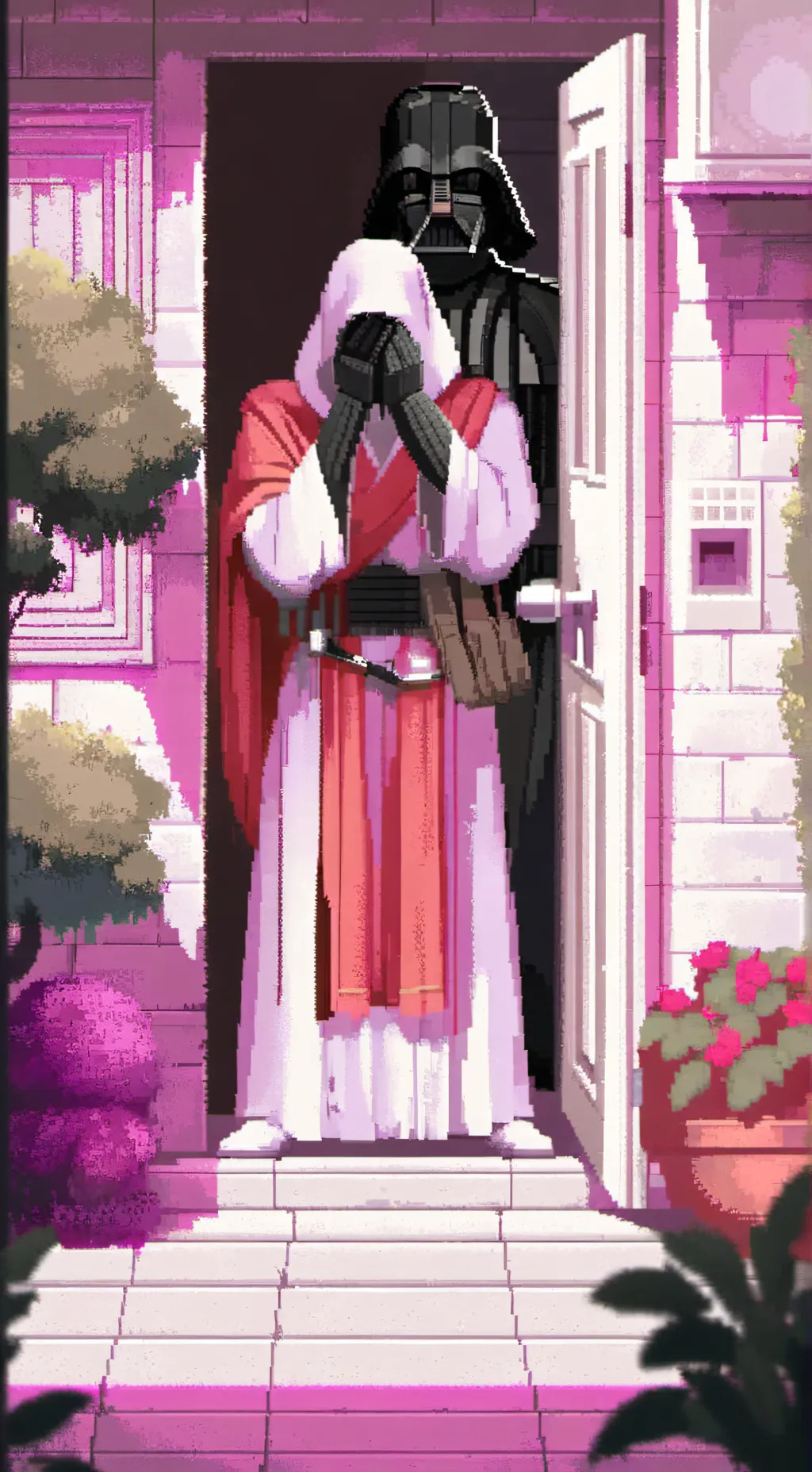 ai character: ￼ Lights off background