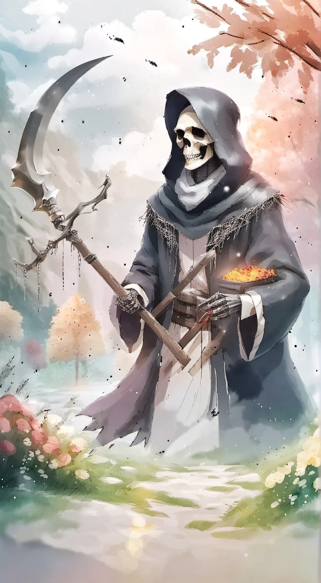 ai character: the grim reaper  background