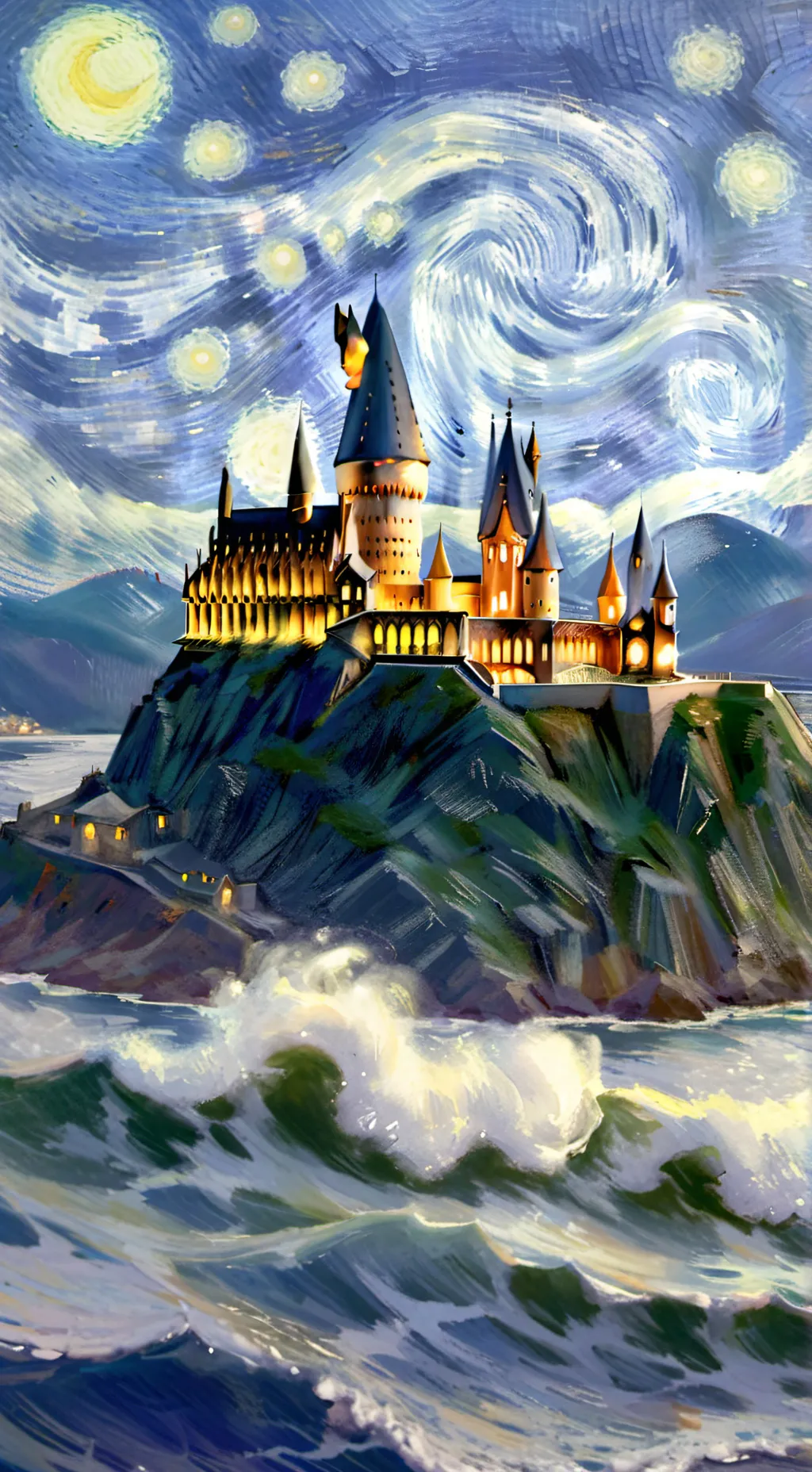 ai character: Hogwarts background
