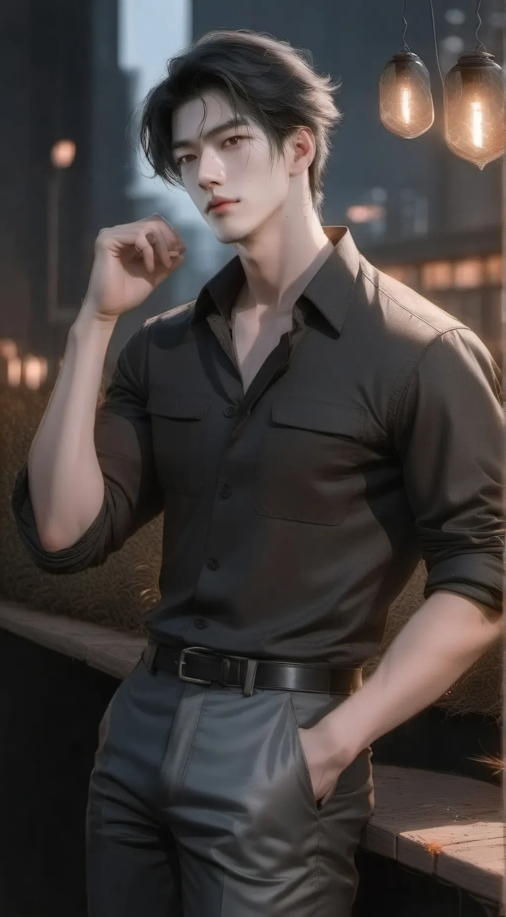 ai character: WAYLON  background