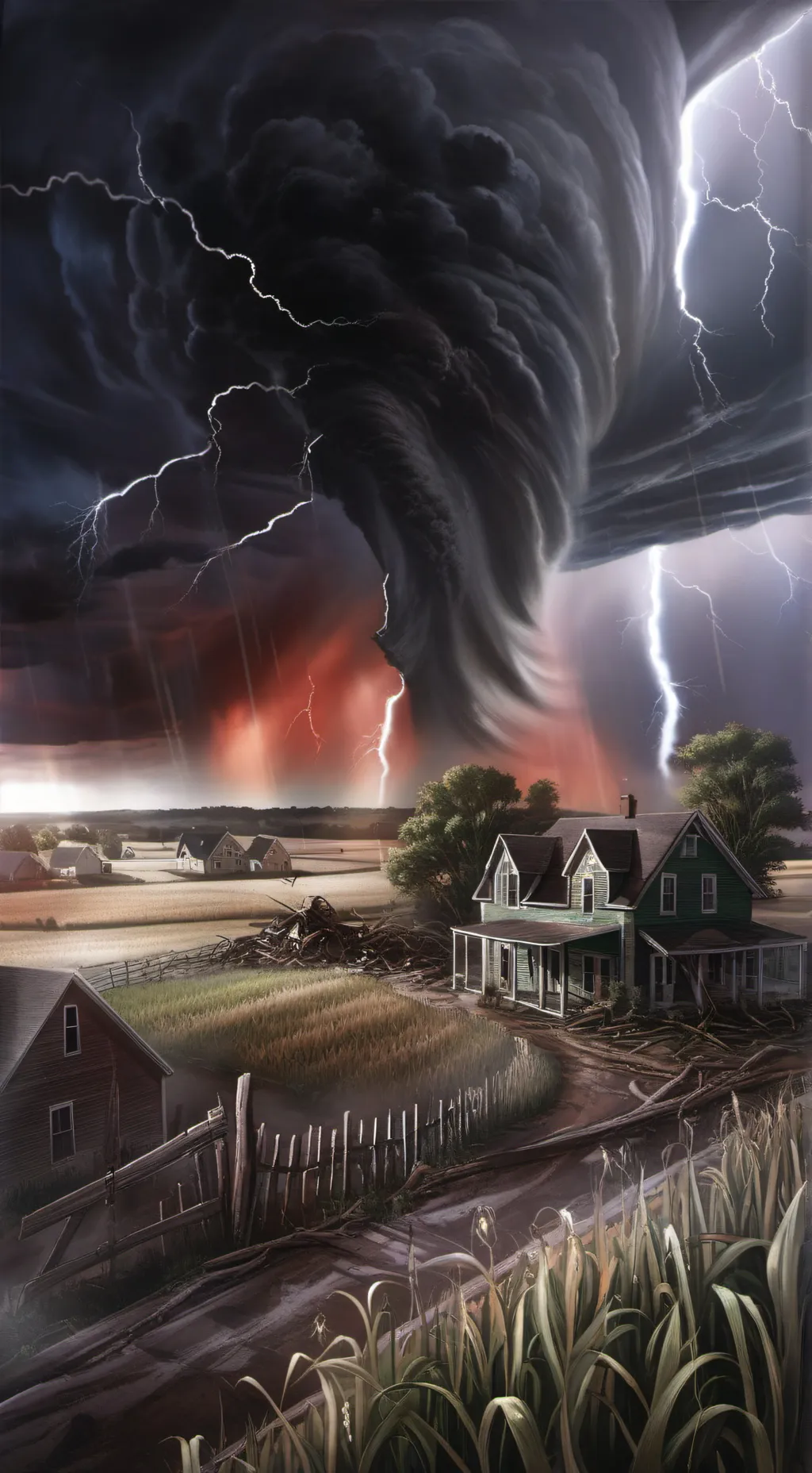 ai character: tornado background