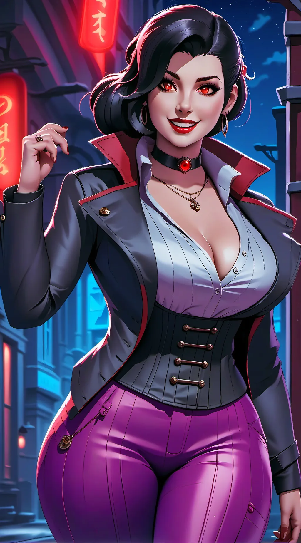 ai character: Jennifer Grimston  background