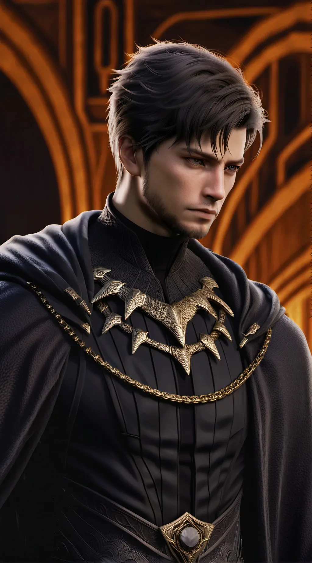 ai character: Black panther  background