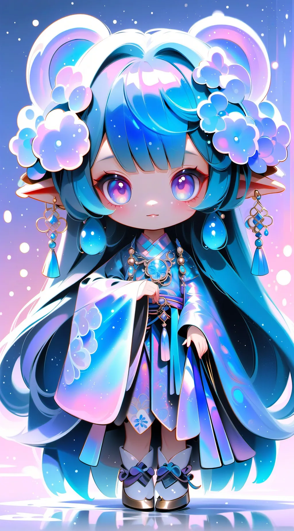 ai character: Galaxy background