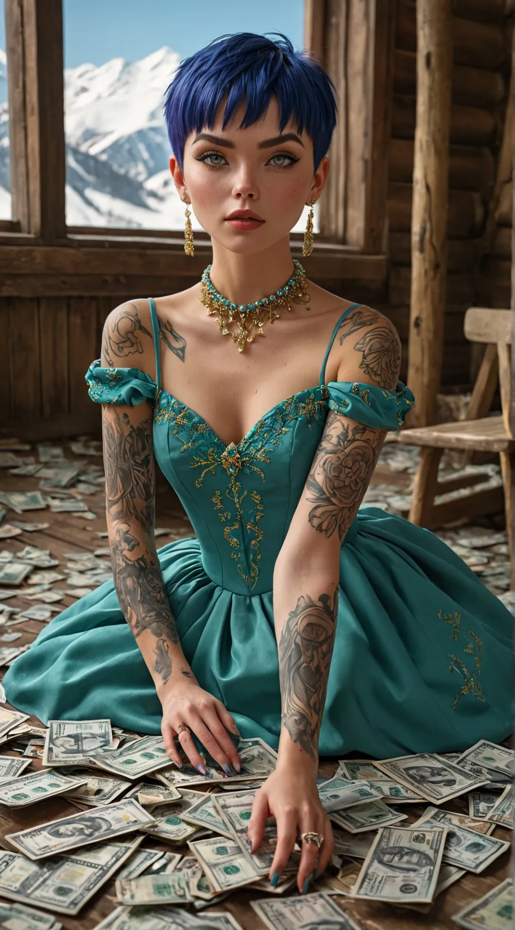 ai character: Toroidal Vortex background