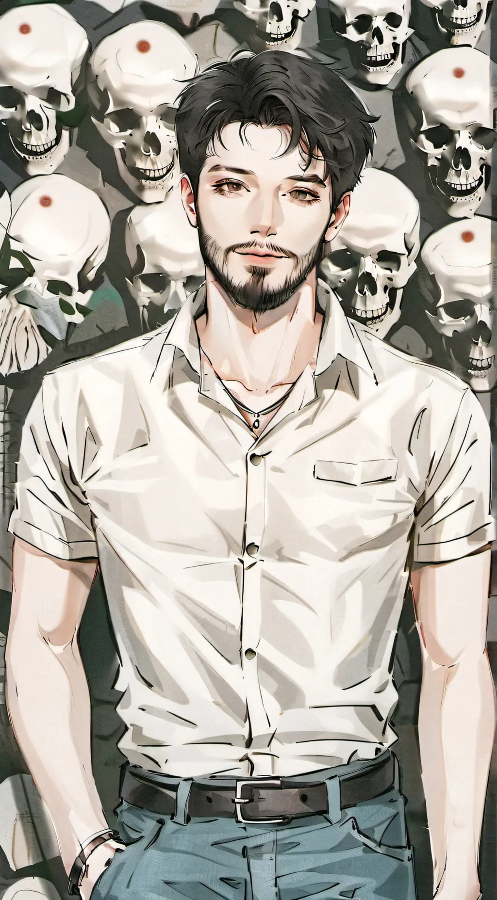 ai character: The Cadaver 💀 background