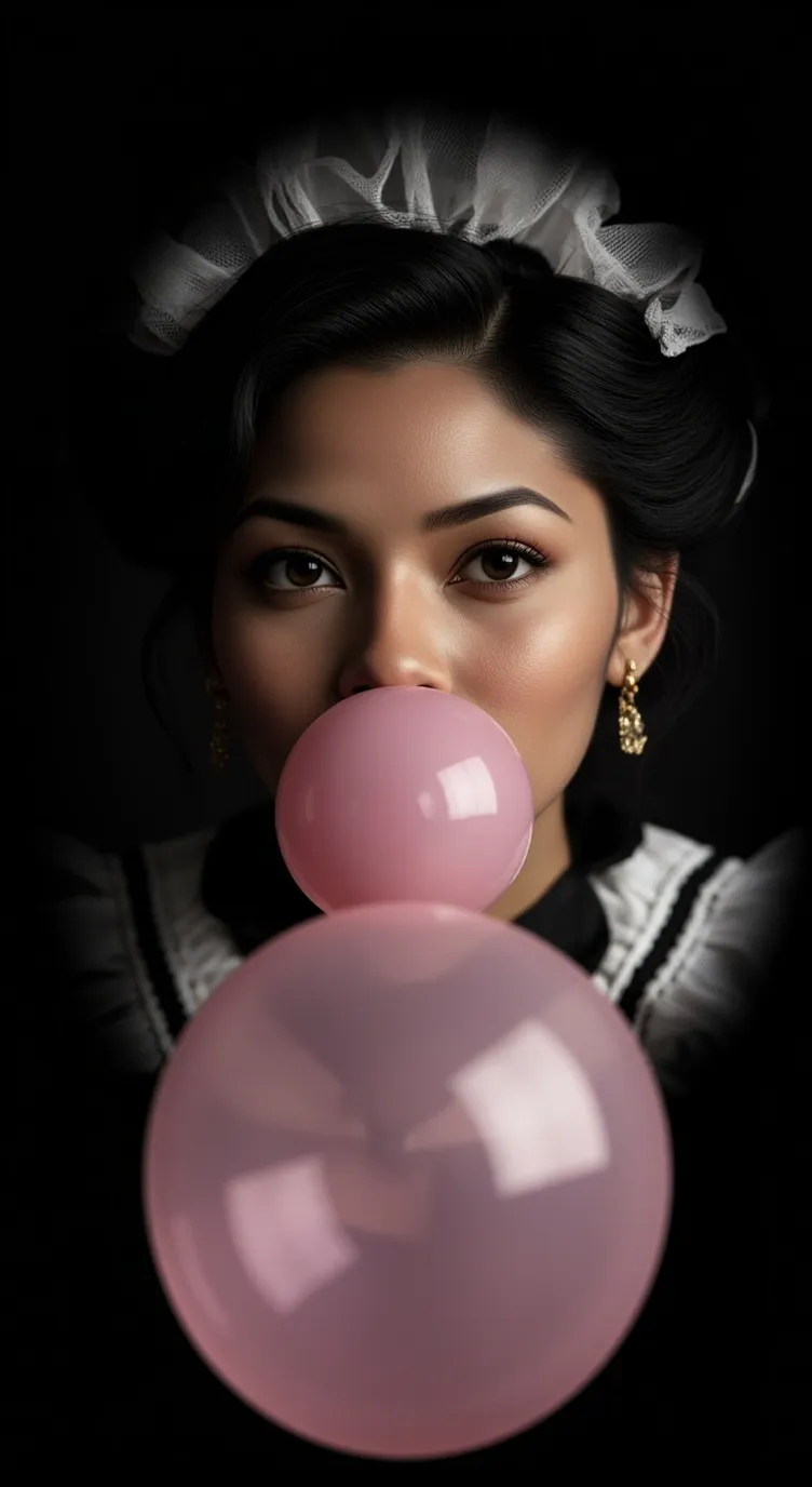 ai character: candy background