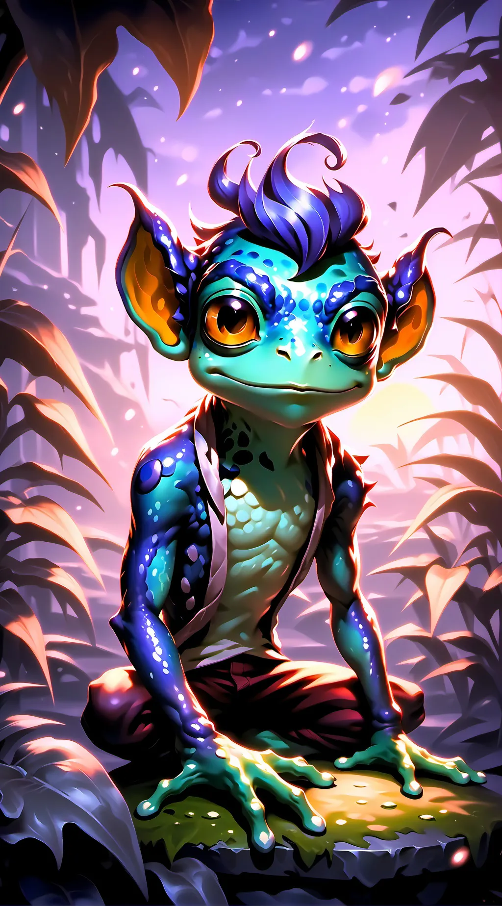 ai character: Vampire princess  background