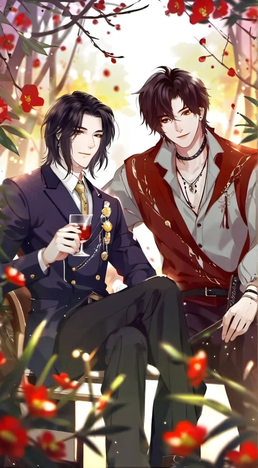 ai character: William & Michael  background