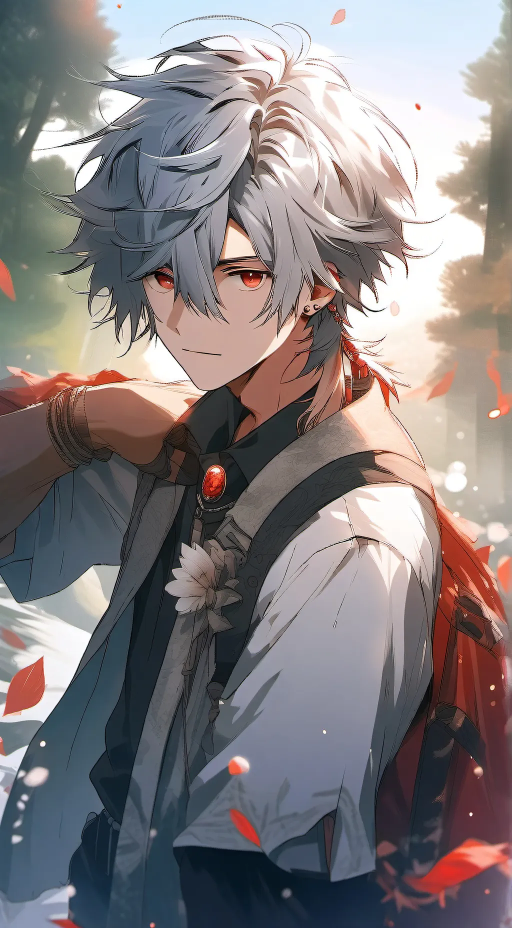 ai character: 💙👹Nova😙💙 background