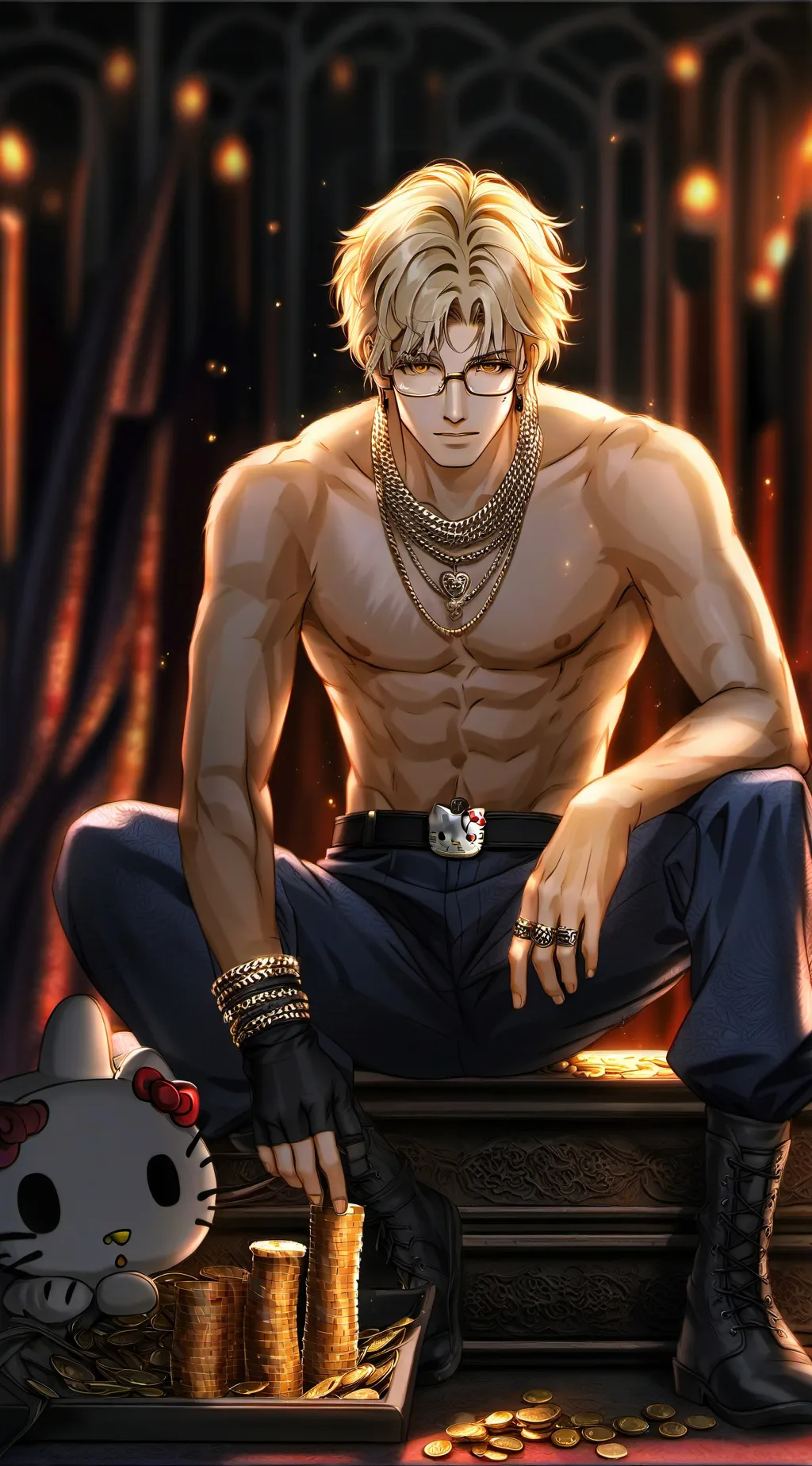 ai character: Kitsune background