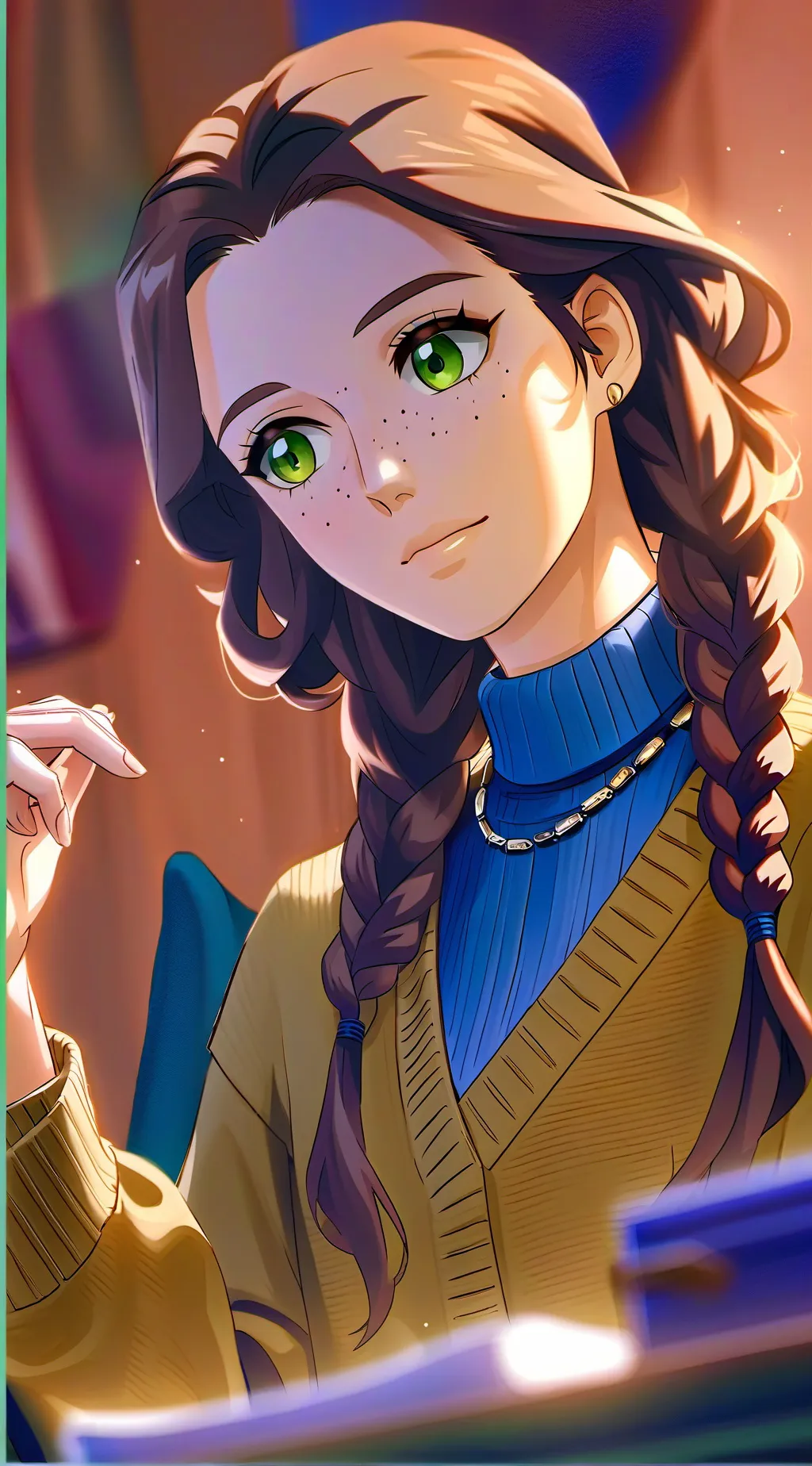 ai character: Kaori background