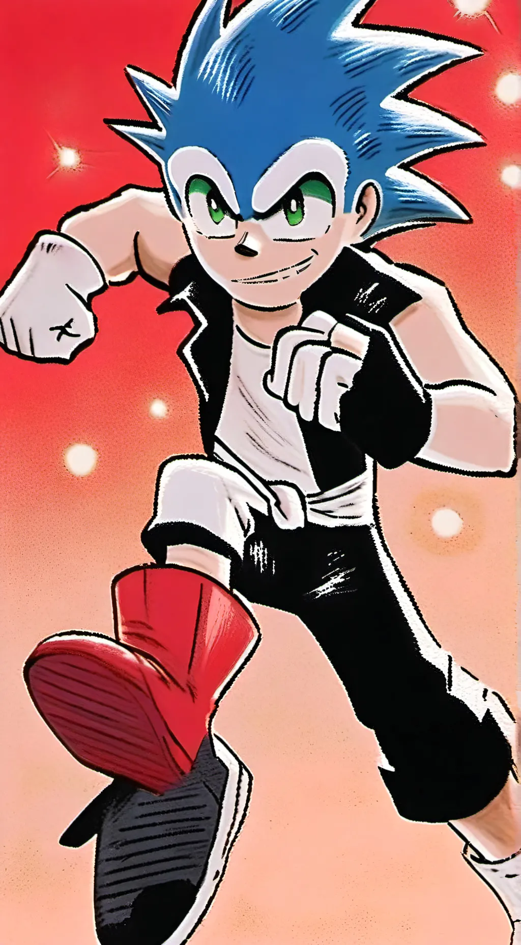 ai character: rewrite sonic  background