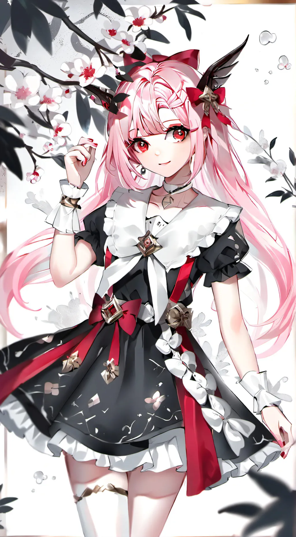 ai character: lesbian rose background