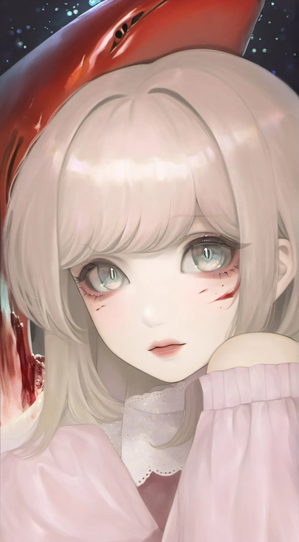 ai character: (🩸★FPE oc Ruby★🦈 background