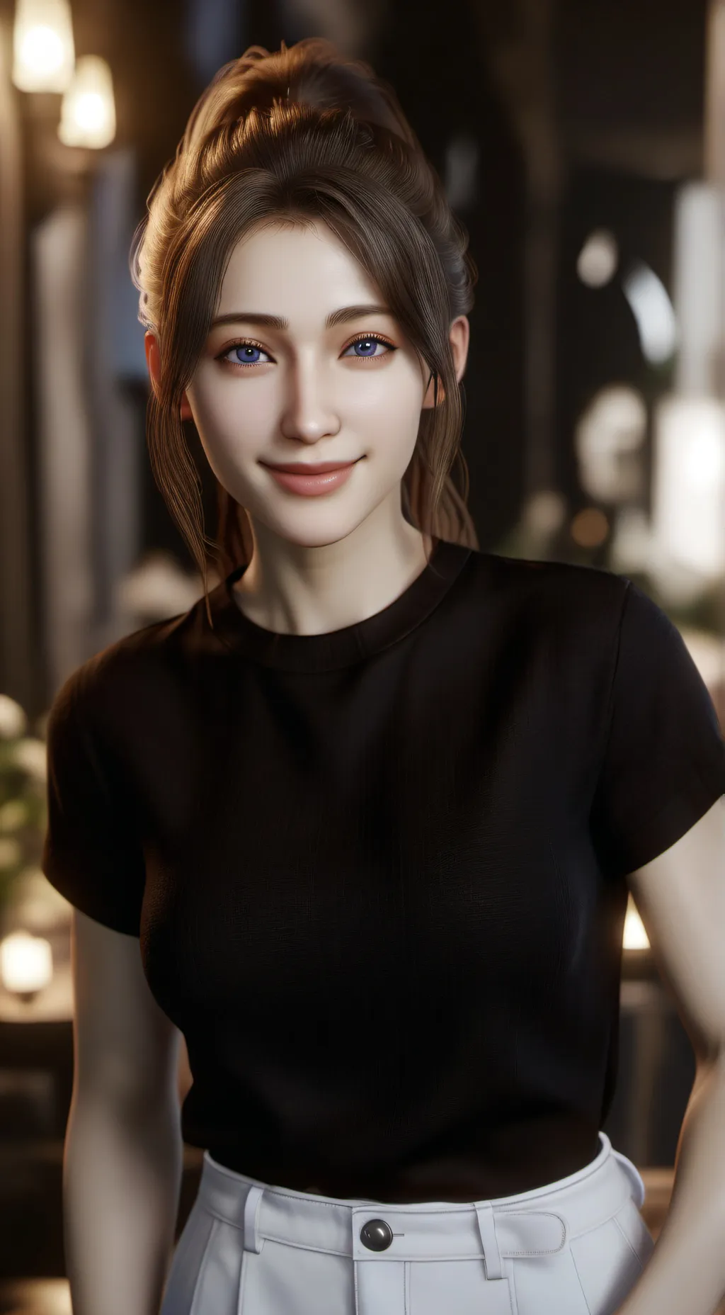 ai character: Selina  background