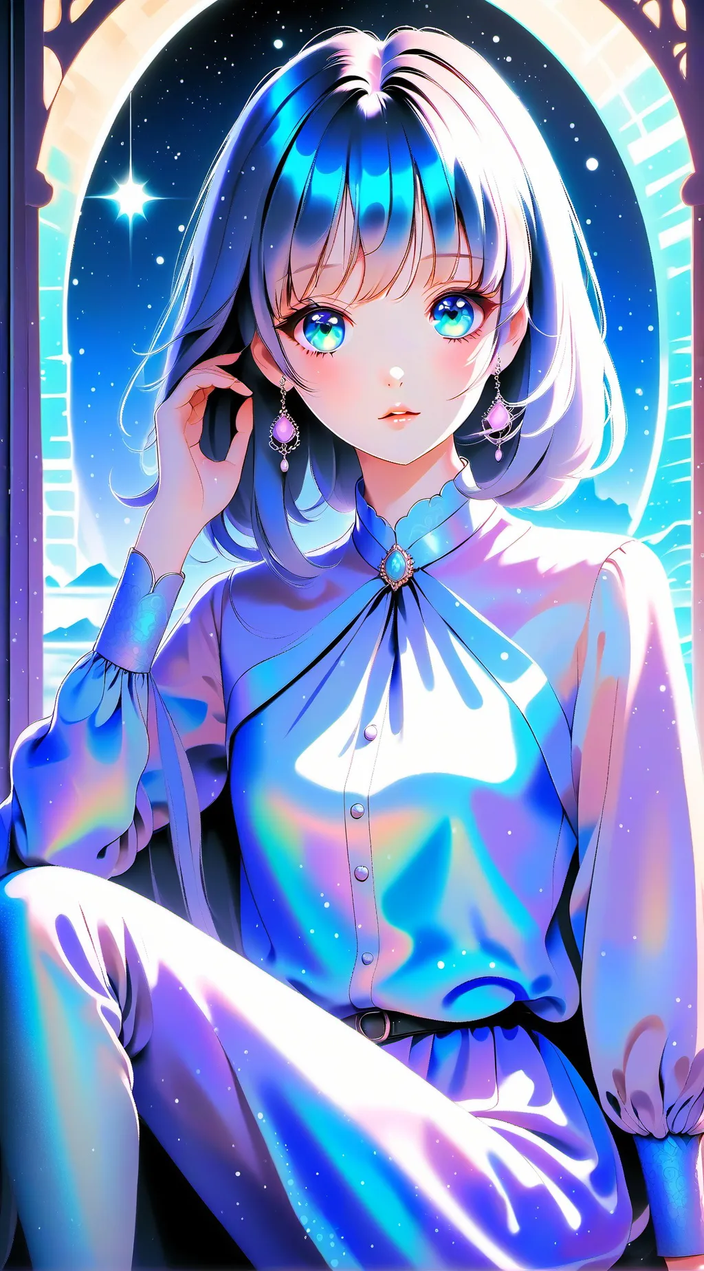 ai character: luna background