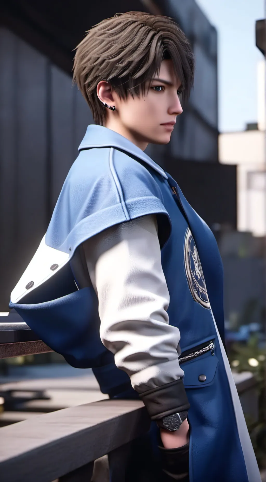 ai character: Mike Singer  background