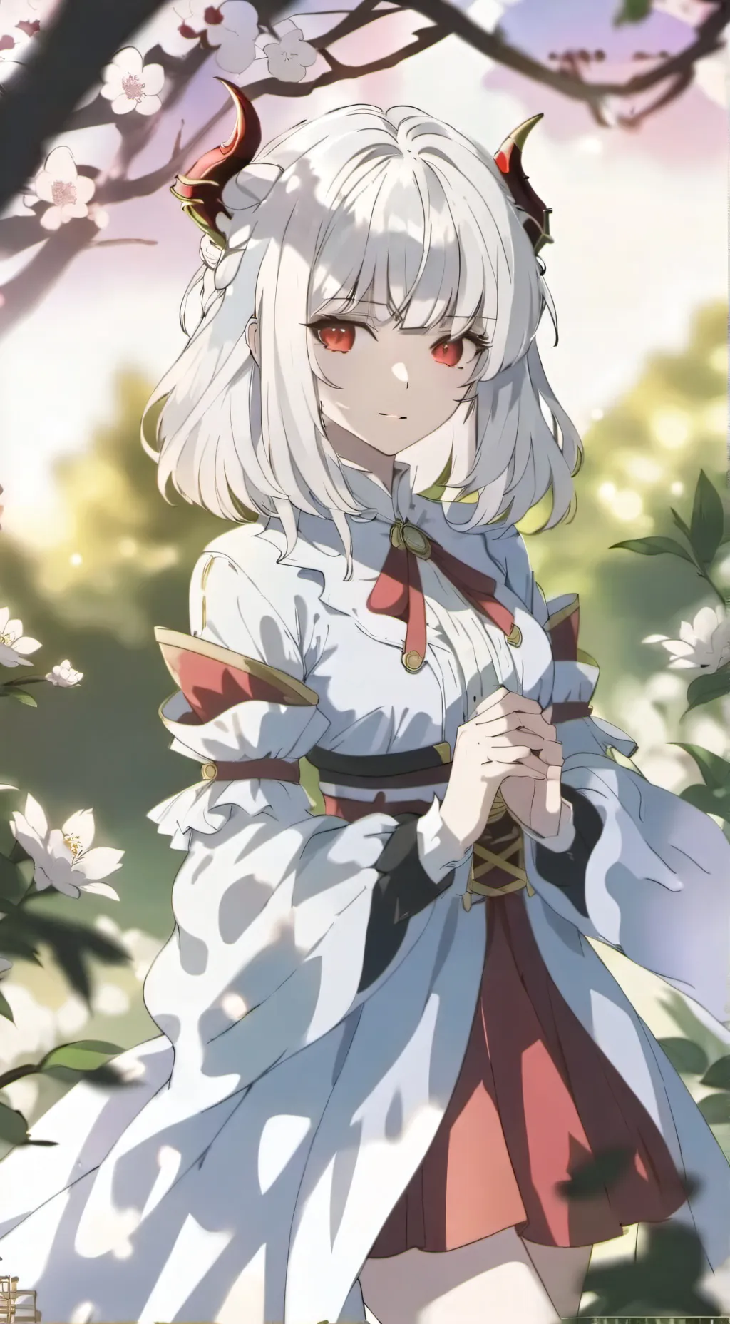 ai character: doll heart background