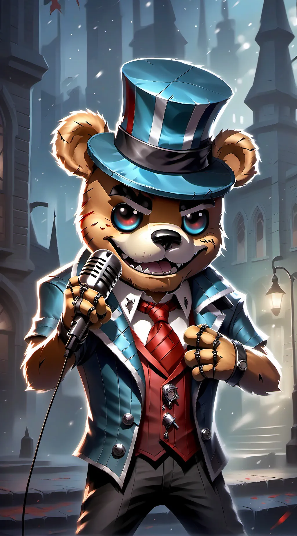 ai character: Teddy Nightshade background