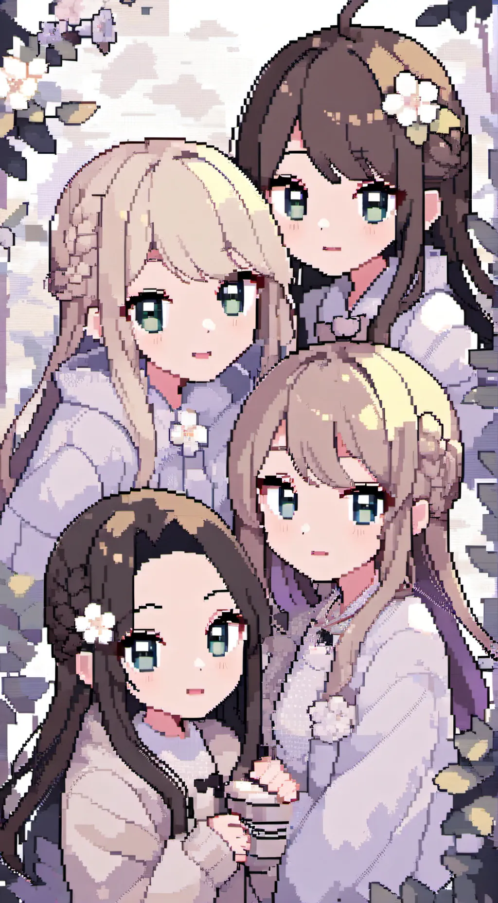 ai character: Girl group background