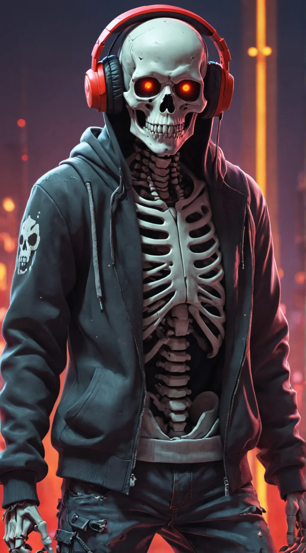 ai character: Sans background