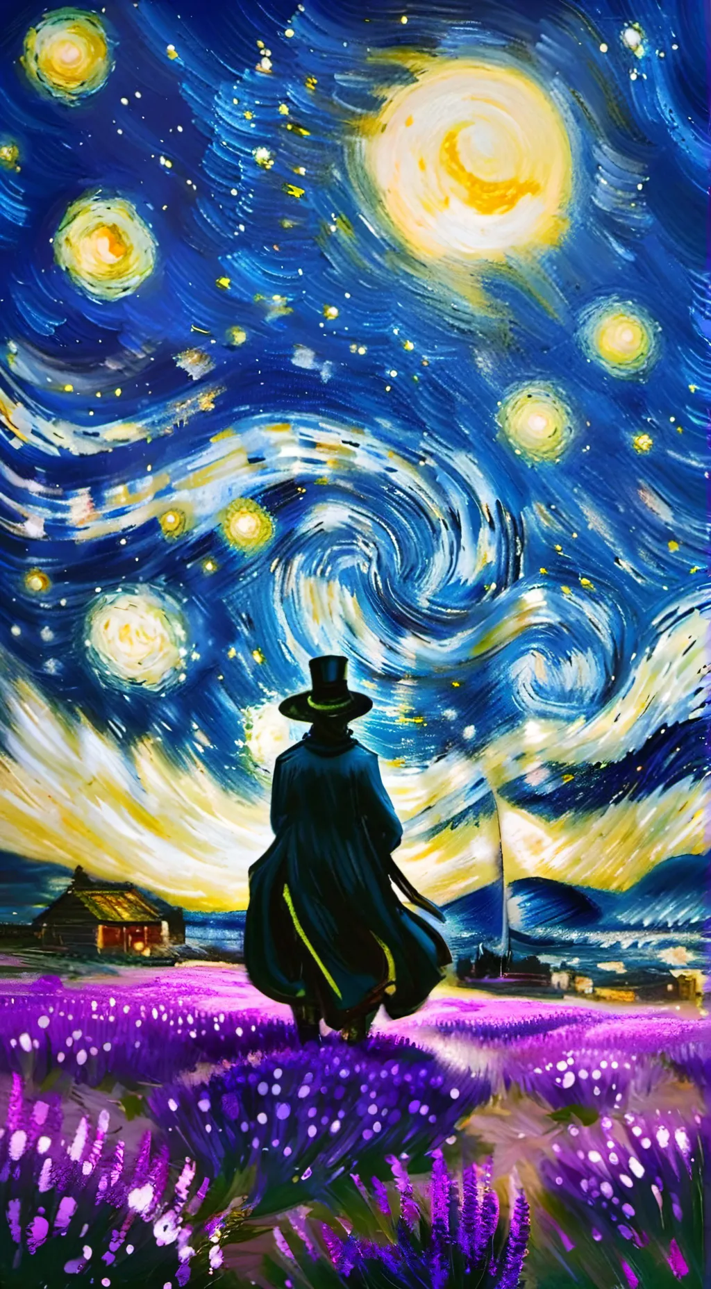 ai character: pur0p1e background