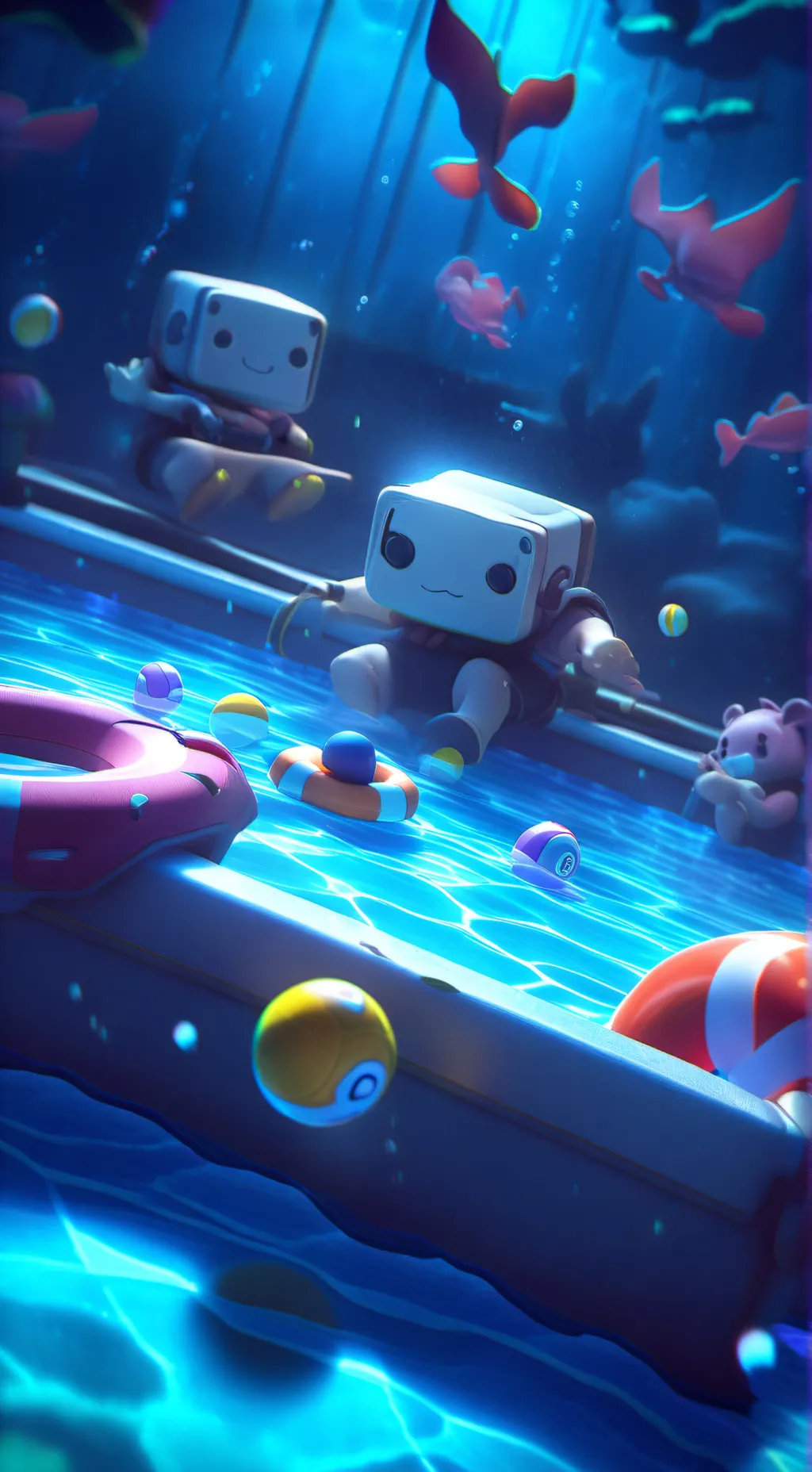 ai character: forsaken pool  background