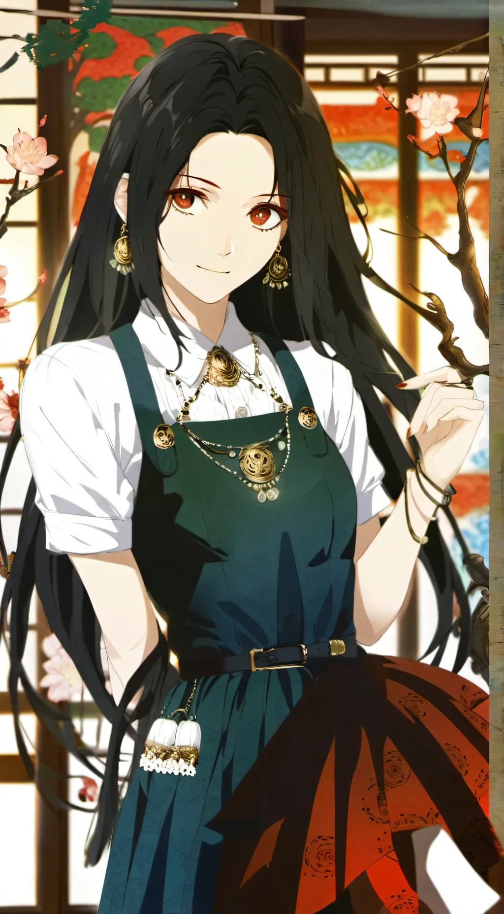 ai character: нила🌸 background