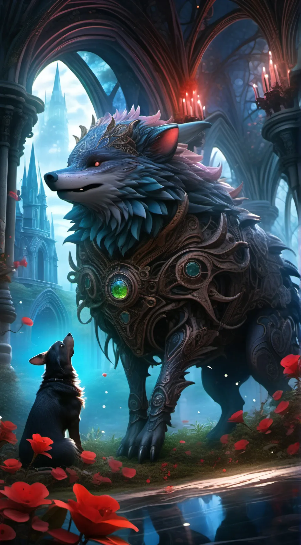 ai character: Fenrir background