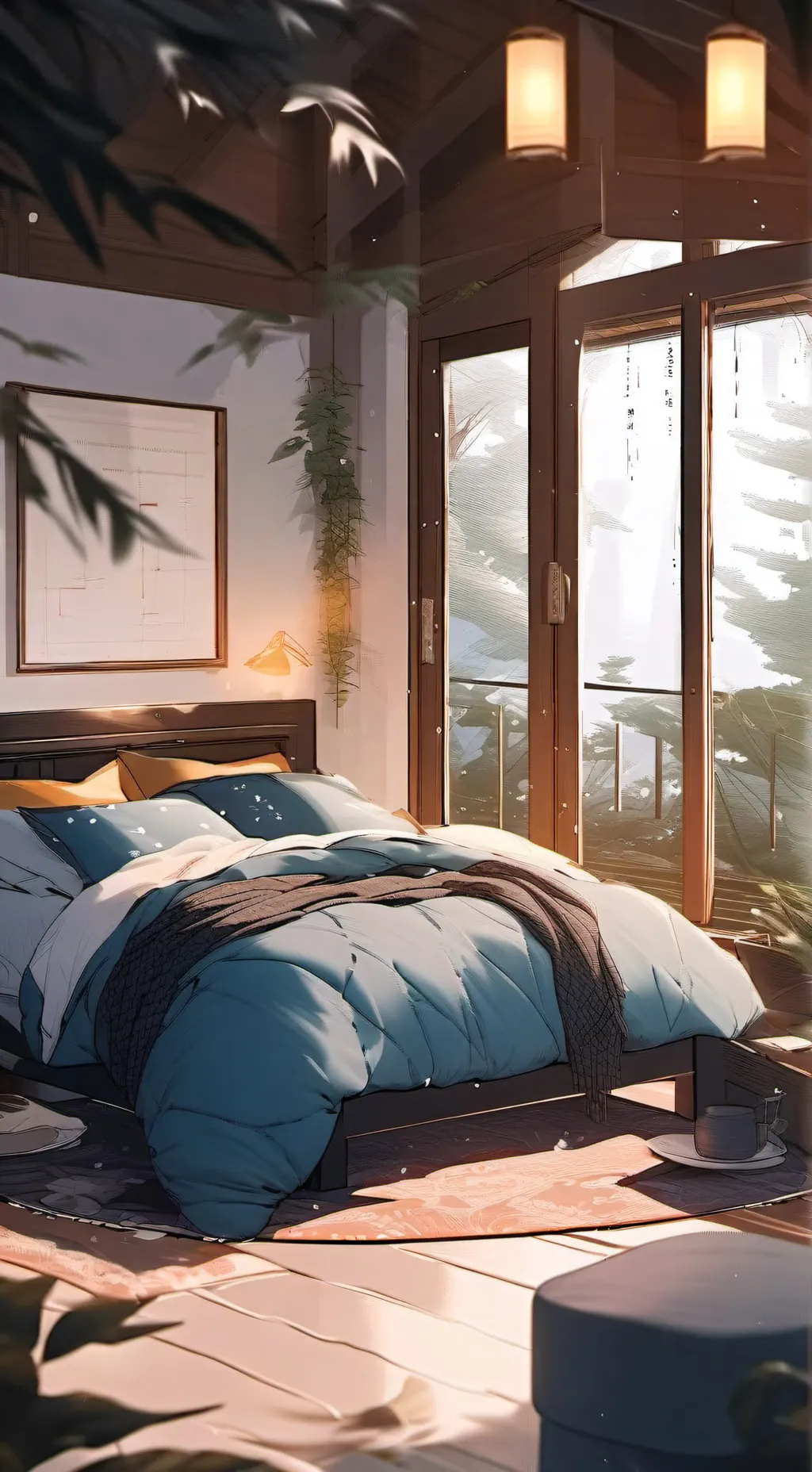 ai character: Sleepover background