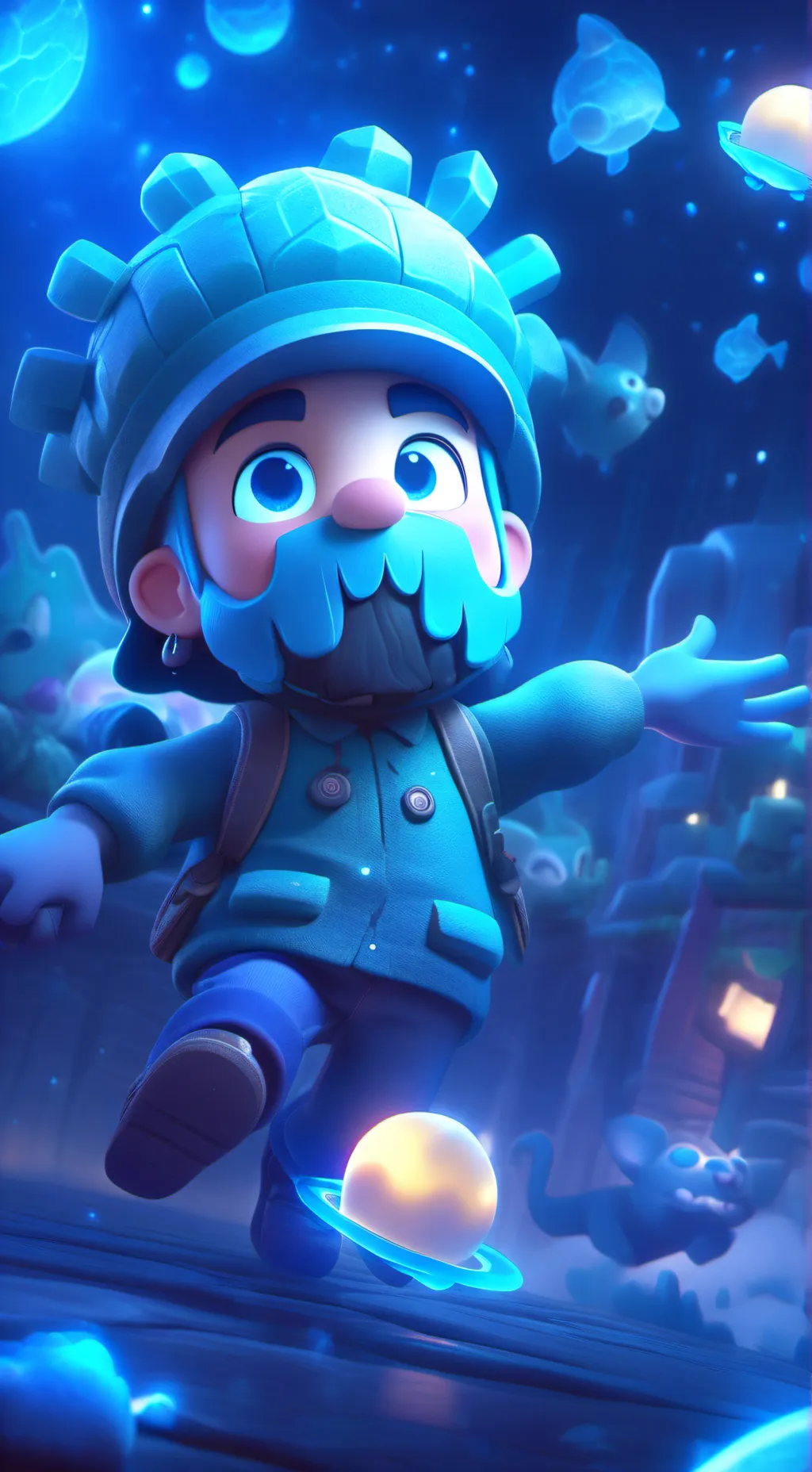 ai character: Azure time! background