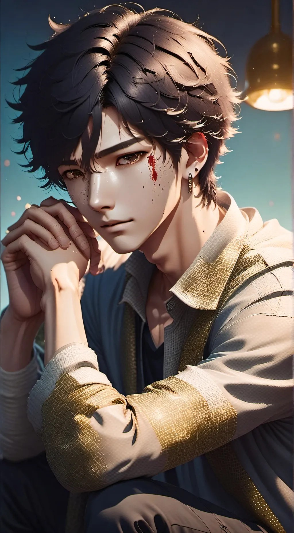 ai character: Triple Trouble Father background