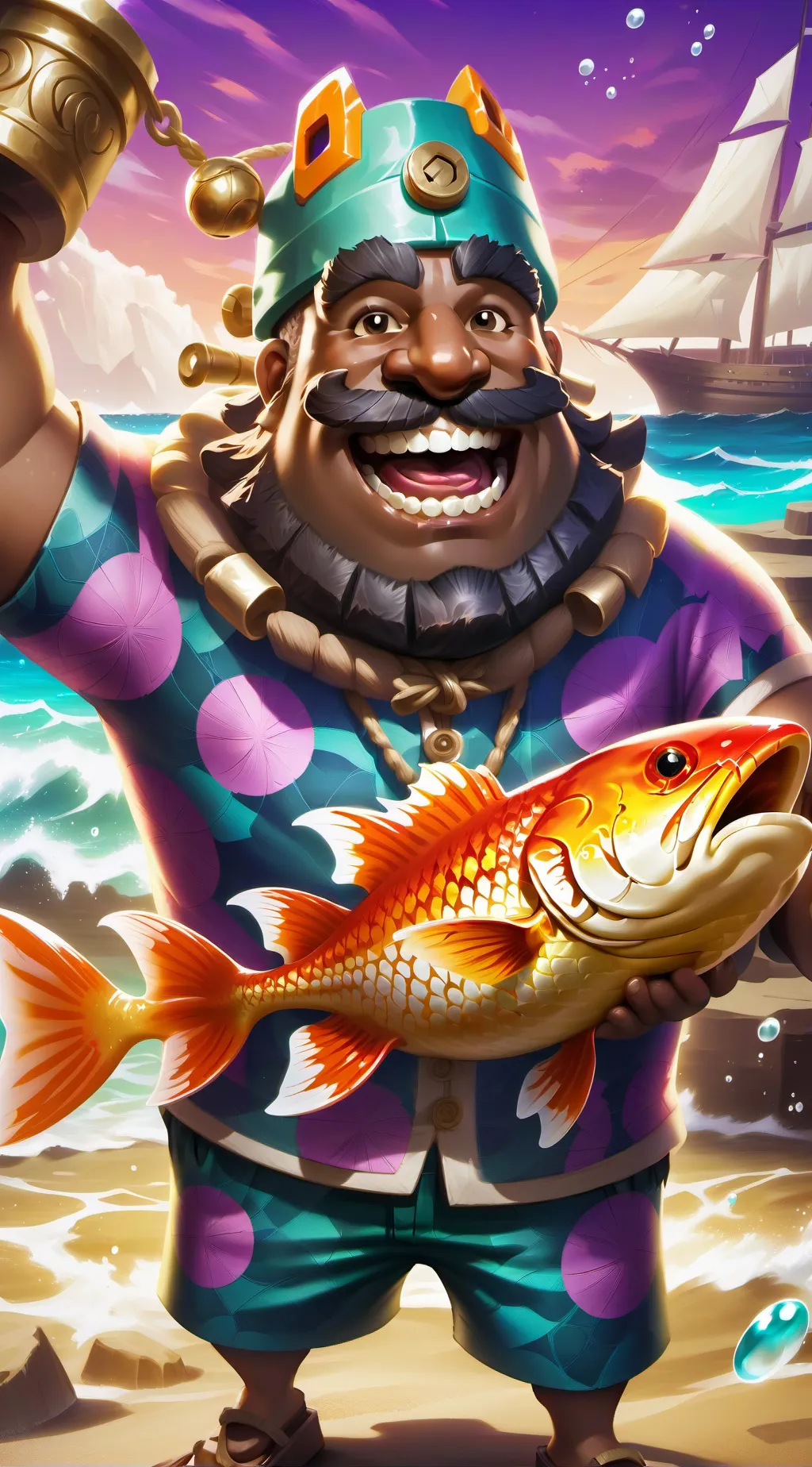 ai character: Prof. Memelord Tiburon background