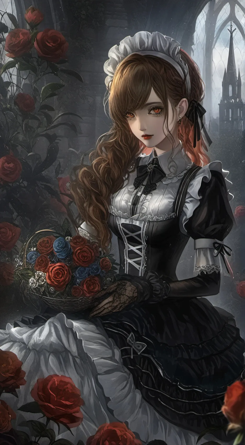 ai character: freaky maid💀 background